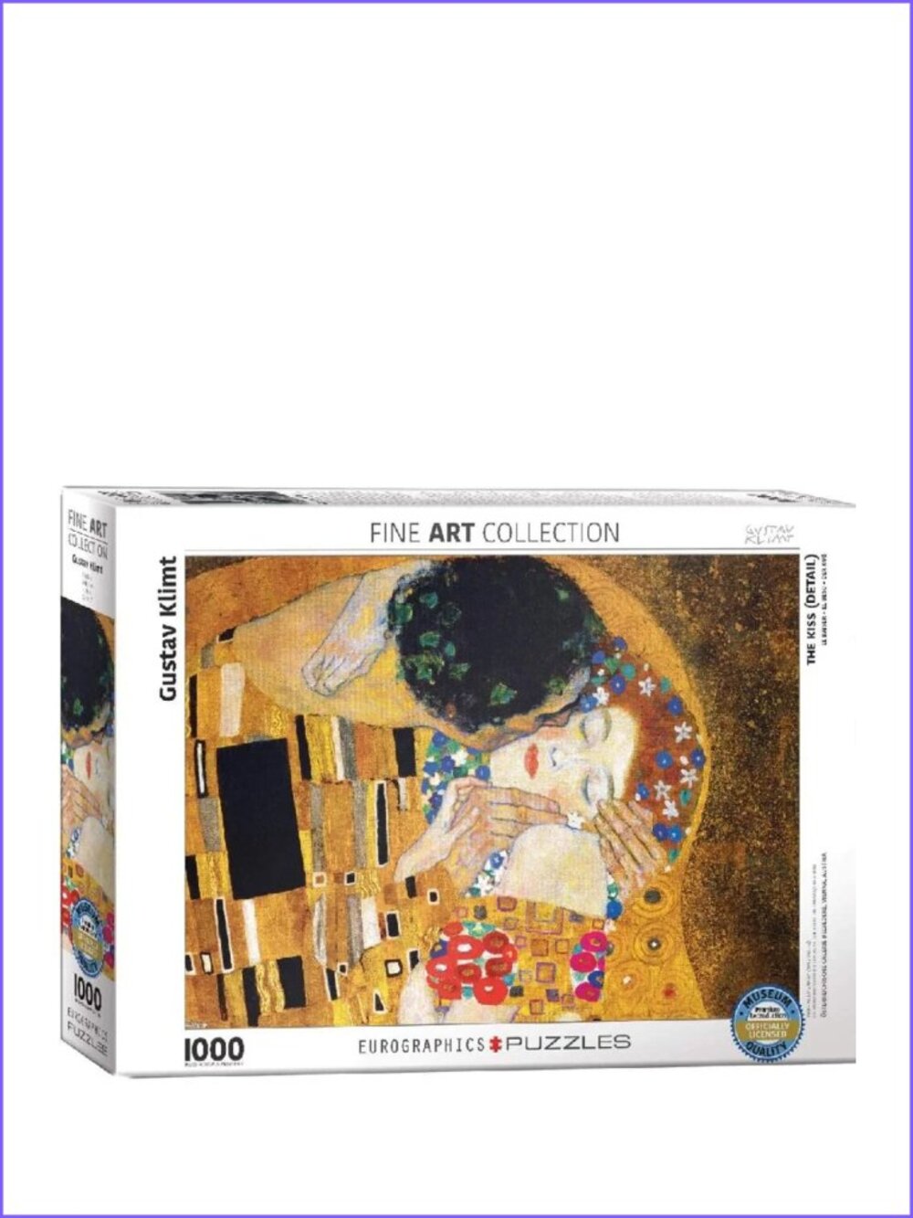 Eurographics 1000pcs Adult Puzzle - The Kiss (Detail) by Gustav Klimt New In Box